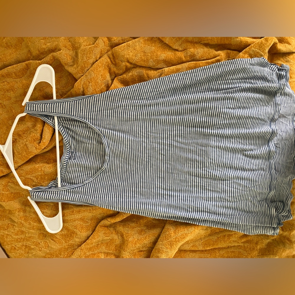 Madewell Blue and White Striped Tank